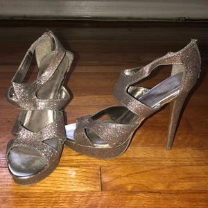 Charlotte Russe Sparkly Platform Pumps